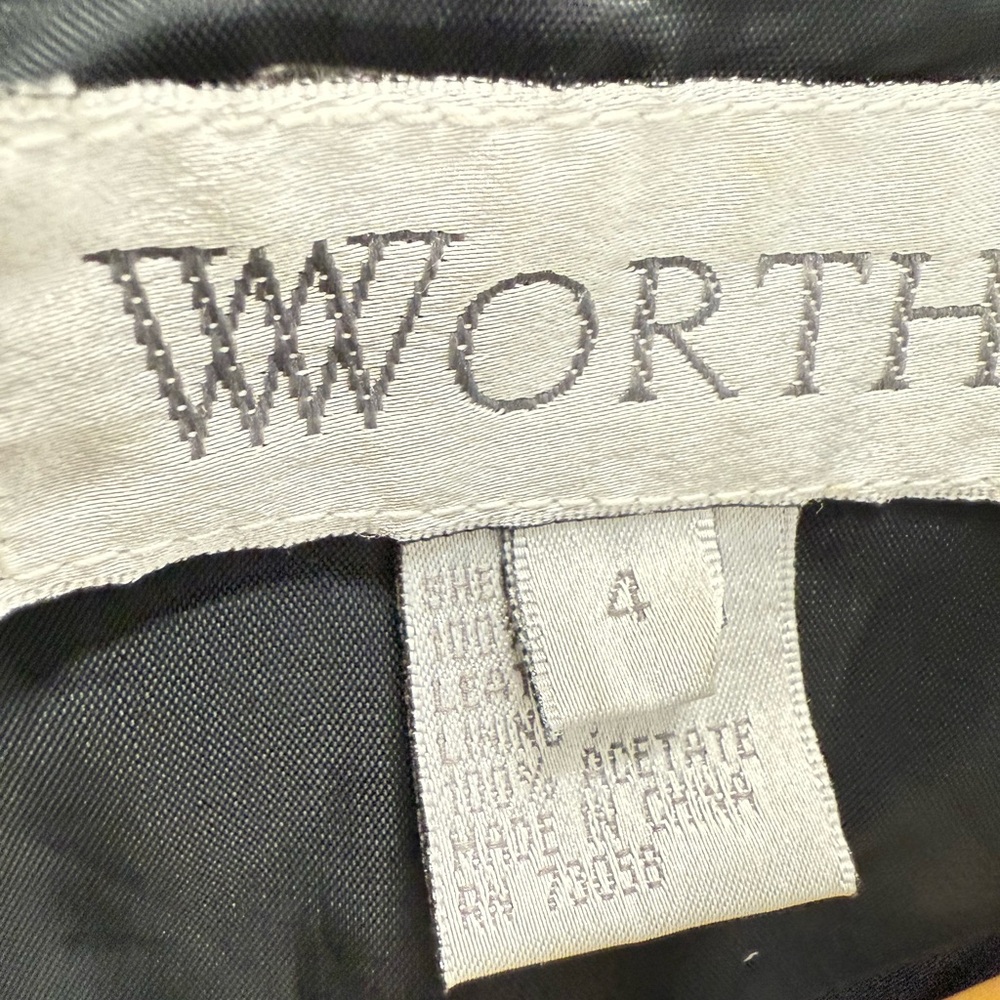 Vintage Worth 100% genuine leather vest full zip 4 - Picture 5 of 8